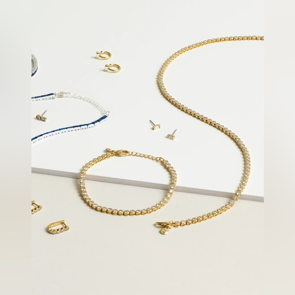 Madewell The Tennis Collection Bezel Set Crystal Necklace - Picture 4 of 7